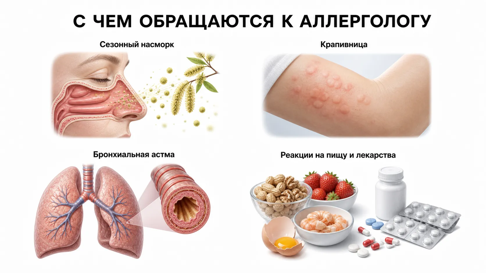 Причины обращения к аллергологу